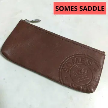SOMES SADDLE 소메스 안장 레어 가죽 펜 케이스 지퍼식