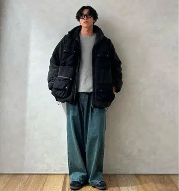[ WETTEMPT ] MULTI POCKET BOA 블루종