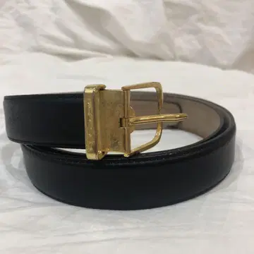 이탈리아제 블랙 가죽 벨트 100cm