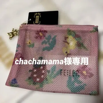 [새 상품] 페일러 하이디 메쉬 파우치 참 포함 핑크 S