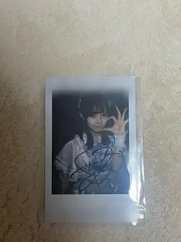 Onephony 아사자쿠라 미라이 친필 사인 폴라로이드