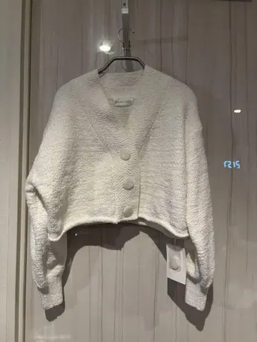 SNIDEL HOME 화이트 크롭 니트