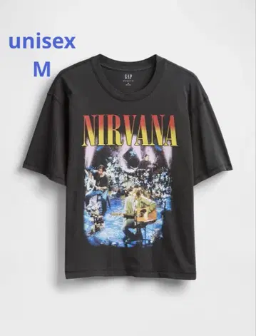 [새상품] GAP unisex NIRVANA 그래픽 반팔 티셔츠 M