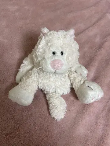 니키 화이트 고양이 펜 파우치