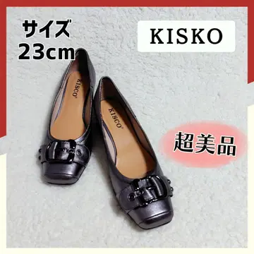 컨디션 최상 KISCO 키스코 펌프스 로우힐 웨지솔 23cm