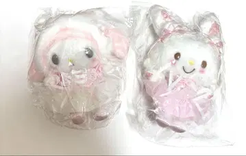 산리오 화이트 고양이 발레리나 디자인 마이멜로디 위시미멜 마스코트