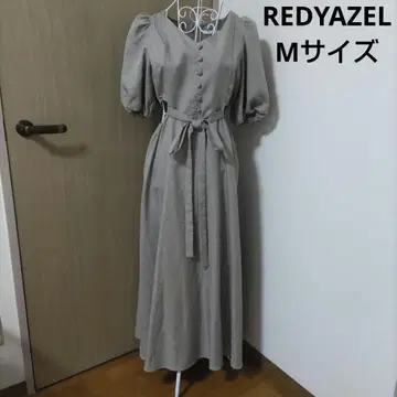 REDYAZEL 컷 아웃 백리본 원피스 레이디 아젤 M 베이지