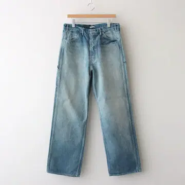 SELVEDGE FADED HEAVY DENIM PAINTER PANTS