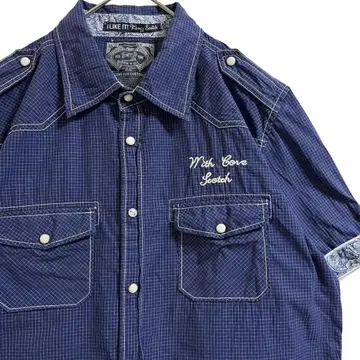SCOTCH&SODA 스카치 앤 소다 반팔 셔츠 웨스턴 구제 의류 L