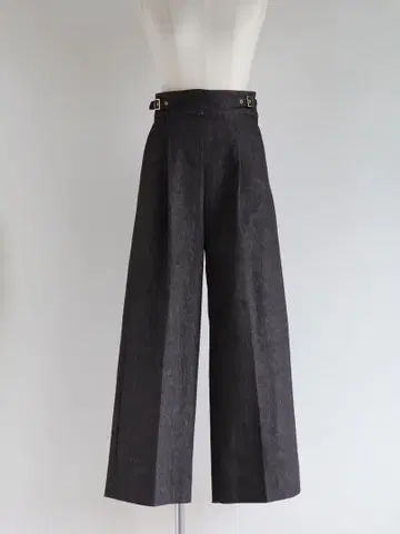 girlish 굴카 데님 와이드 팬츠 I