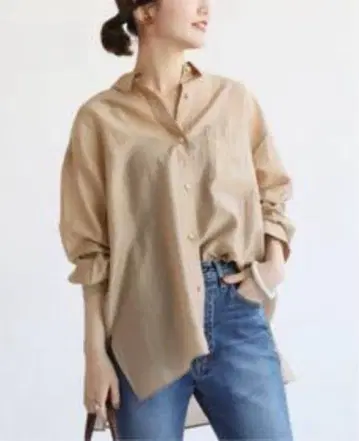 IENA 시어 셔츠 베이지