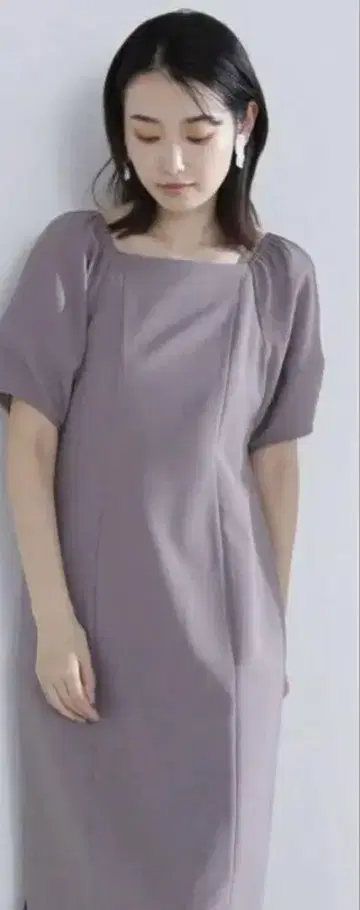 폼 슬리브 슬릿 원피스 s 사이즈