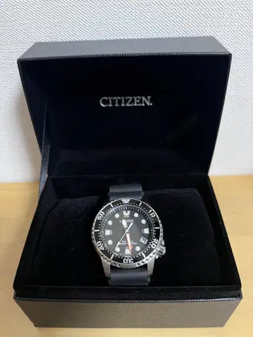 CITIZEN 다이버 워치 에코 드라이브 블랙