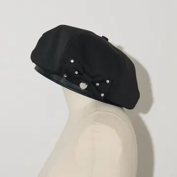 pium 비쥬 리본 베레 블랙