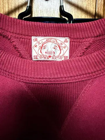 EVISU evisu 맨투맨 티셔츠 와인 레드 초레어 갈매기 스티치