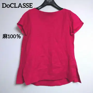 DoCLASSE 두클라쎄 풀오버 블라우스 린넨 쇼킹 핑크