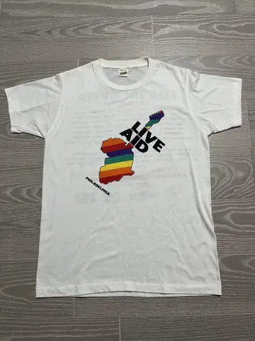 LIVE AID VINTAGE T셔츠 라이브 에이드 롱바케 기무라 타쿠야