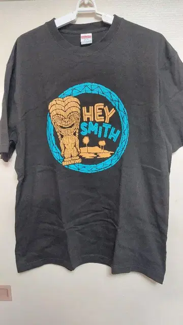 HEY SMITH 그래픽 T셔츠 다크 그레이 XL