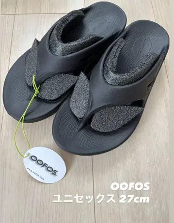 [ OOFOS ] 우포스 리커버리 샌들 블랙 27.0cm
