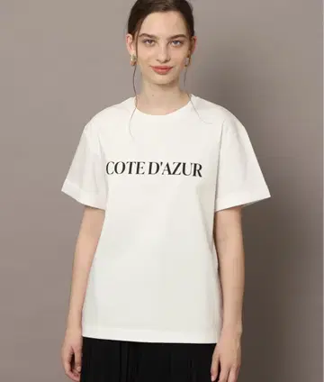 DRESSTERIOR 드레스테리아 아이스 클리어 코튼 로고 T셔츠