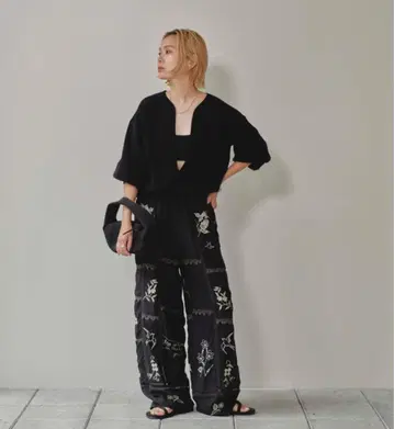 TODAYFUL Embroidery Patchwork Trousers