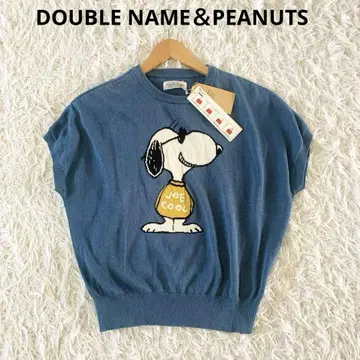 인기 DOUBLE NAME & PEANUTS 스누피 썸머 니트 새상품