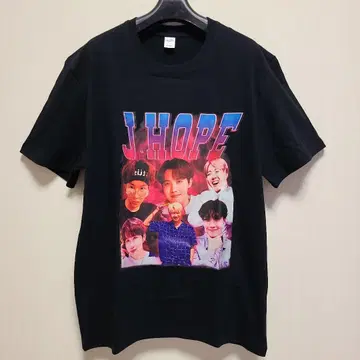 J-HOPE 프린트 티셔츠 블랙 BTS 멤버