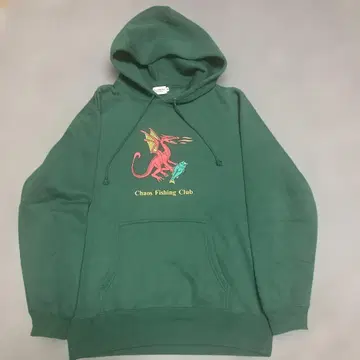 Chaos Fishing Club 다크 그린 후드티 M