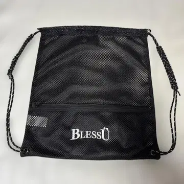 BlessU 메쉬 드로우 스트링 백 블랙