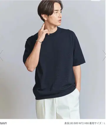 데오드란트 니트 티셔츠 -항균 방취 워셔블-