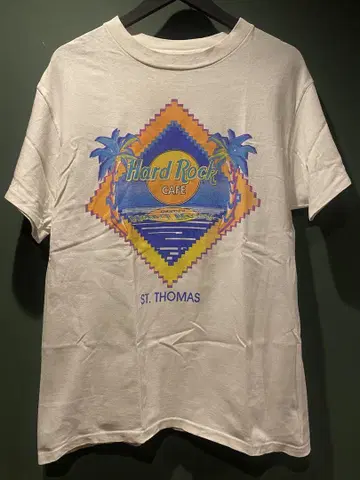 Hard Rock Cafe 90s USA 싱글 스티치 티셔츠