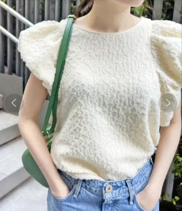Spick & Span 스픽 앤 스팬 오간자 자카드 풀오버