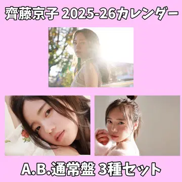 사이토 쿄코 2025-26 탁상 달력 3종 세트