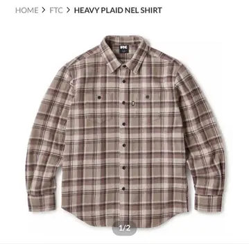 FTC HEAVY PLAID NEL SHIRT S 사이즈