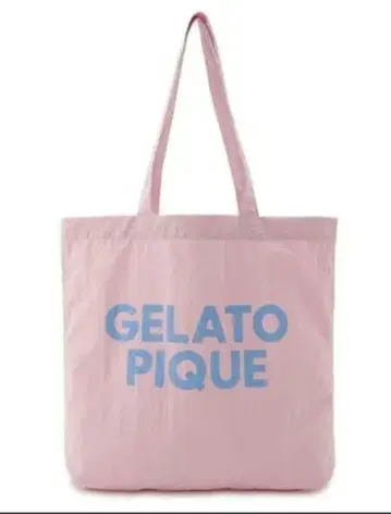 gelato pique 젤라또피케 로고 토트백 핑크
