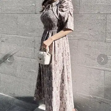 NOMAE 데콜테 2way 셔링 원피스