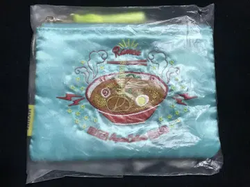 NYUUA 라멘 자수 파우치 스카이블루