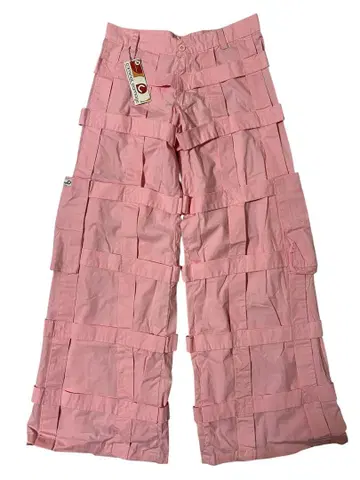 'Criminal damage' pink rave pants