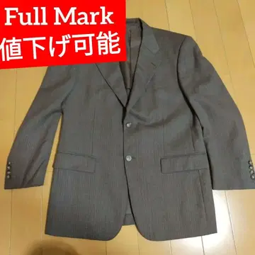 가격 인하 가능! FULL MARK 스트라이프 비즈니스 자켓 그레이