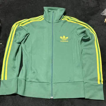 adidas 그린 집업 저지 S