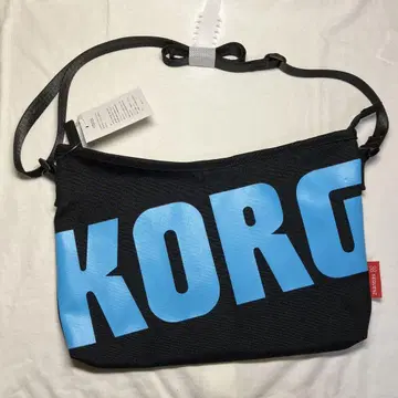 KORG 숄더백 중형 블랙/파랑