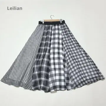[새상품급] 레리안 플레어 스커트 현행 택 체크 절개 L