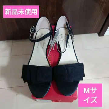 [미사용 새상품] 오리엔탈 트래픽 리본 샌들 블랙