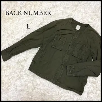 [ BACK NUMBER ] 백넘버 밀리터리 자켓 L 카키
