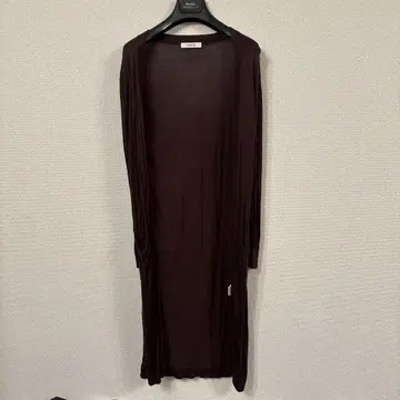다크 브라운 롱 가디건