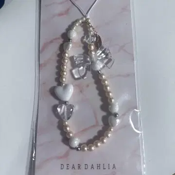 DEAR DAHLIA 디어 달리아 참 스트랩 키링 핑크