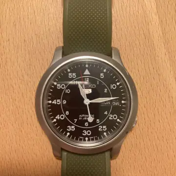 SEIKO 오토매틱 손목시계 블랙