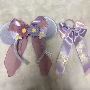 라푼젤 머리띠 리본 세트
