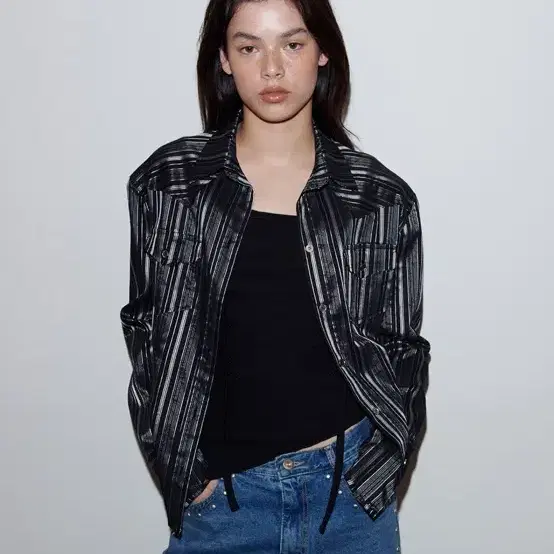 Polysooem Jacket ribbed panel biker #폴리수엠,#Polysooem