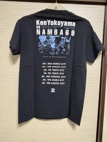 미사용 새상품 Ken Yokoyama VS Namba69 투어 티셔츠 S